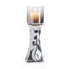 Kare Candle Holder Jade Silver 38cm Ref 54102
