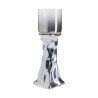 Kare Candle Holder Jade Silver 38cm Ref 54102