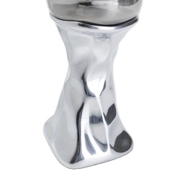 Kare Candle Holder Jade Silver 33cm Ref 54104