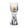 Kare Candle Holder Jade Silver 33cm Ref 54104
