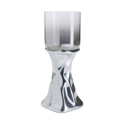 Kare Candle Holder Jade Silver 33cm Ref 54104