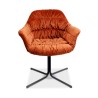 Kare Colmar Swivel Armchair Rust Red Ref 80044