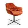 Kare Colmar Swivel Armchair Rust Red Ref 80044