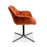 Kare Colmar Swivel Armchair Rust Red Ref 80044