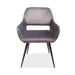 Kare San Francisco Chair with armrest Grey Ref 83314